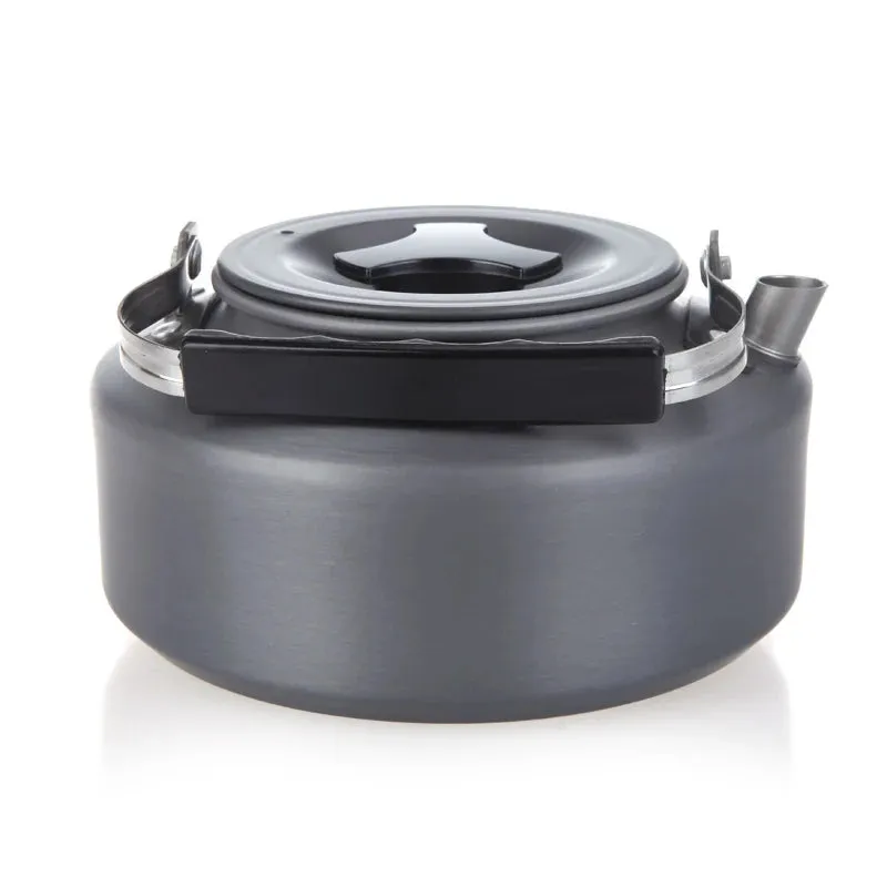 1.1L/1.6L Outdoor Coffee Pot Teapot Portable Camping Water Kettle Hiking Camping Picnic Kettle Aluminum Tableware Cookware