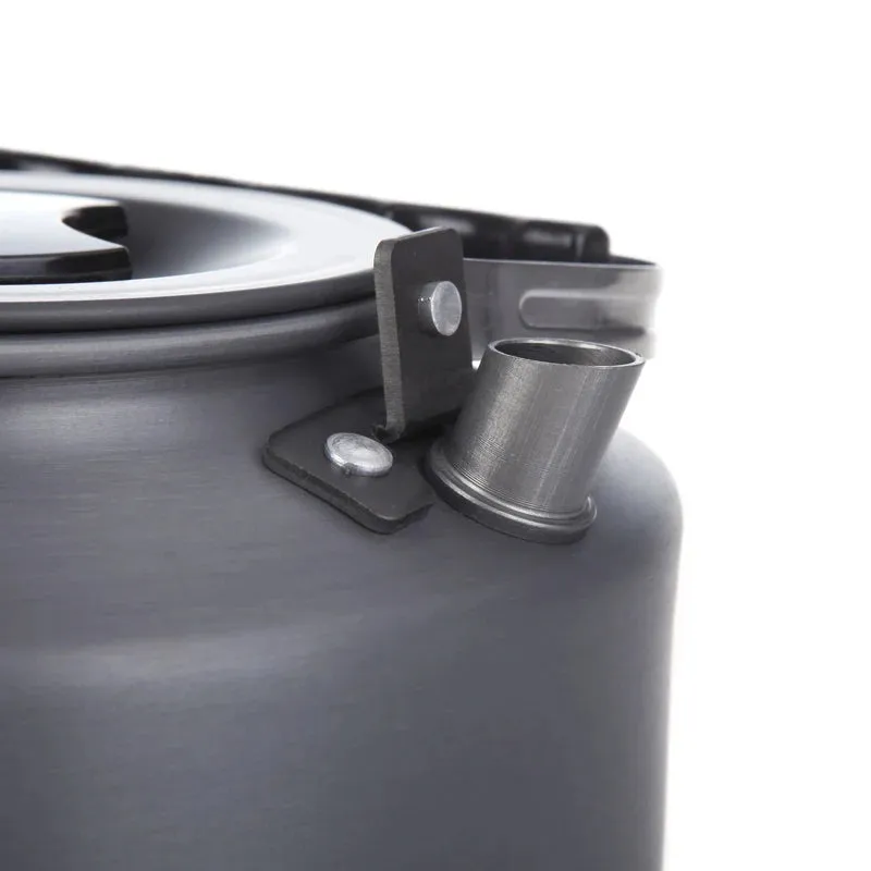 1.1L/1.6L Outdoor Coffee Pot Teapot Portable Camping Water Kettle Hiking Camping Picnic Kettle Aluminum Tableware Cookware