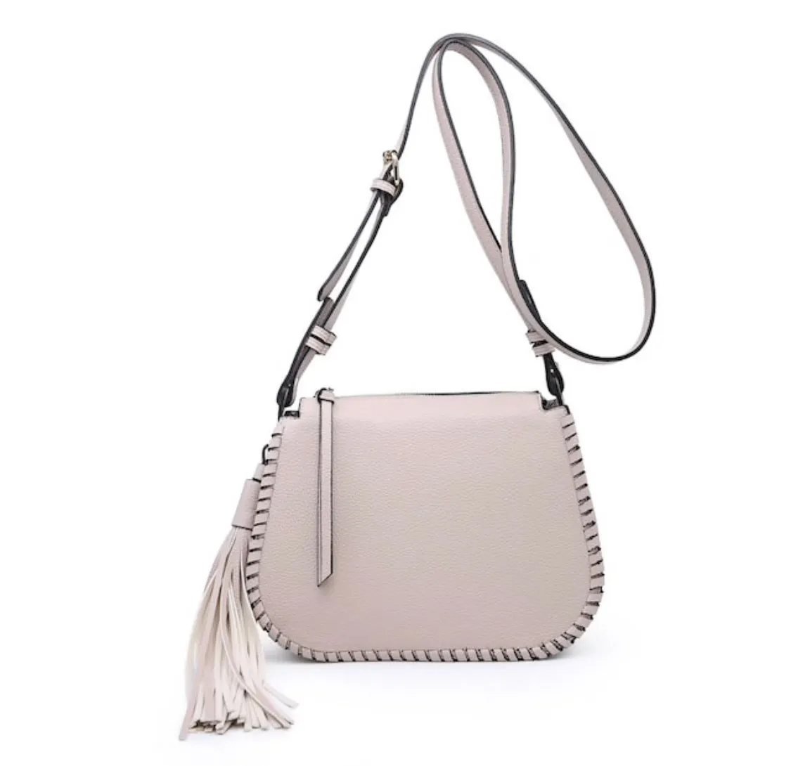 Beige Stitch Crossbody