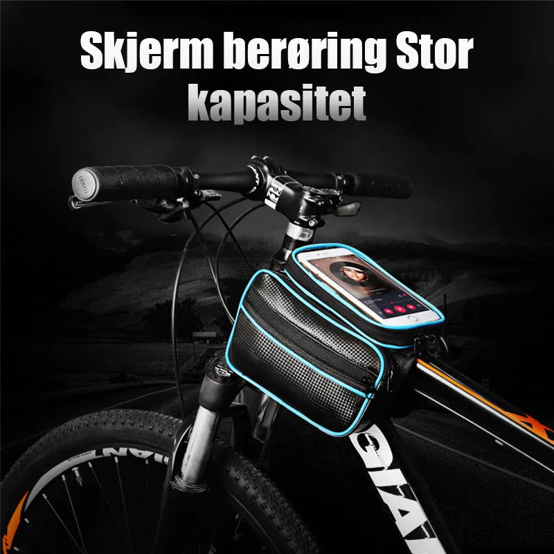Bicycle phone bag with touch screen