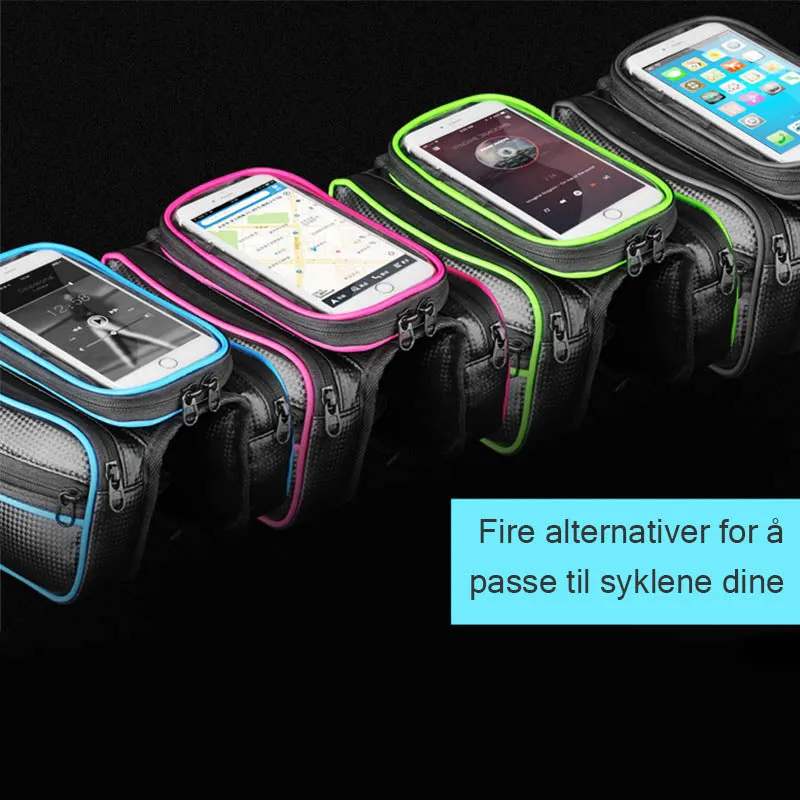Bicycle phone bag with touch screen
