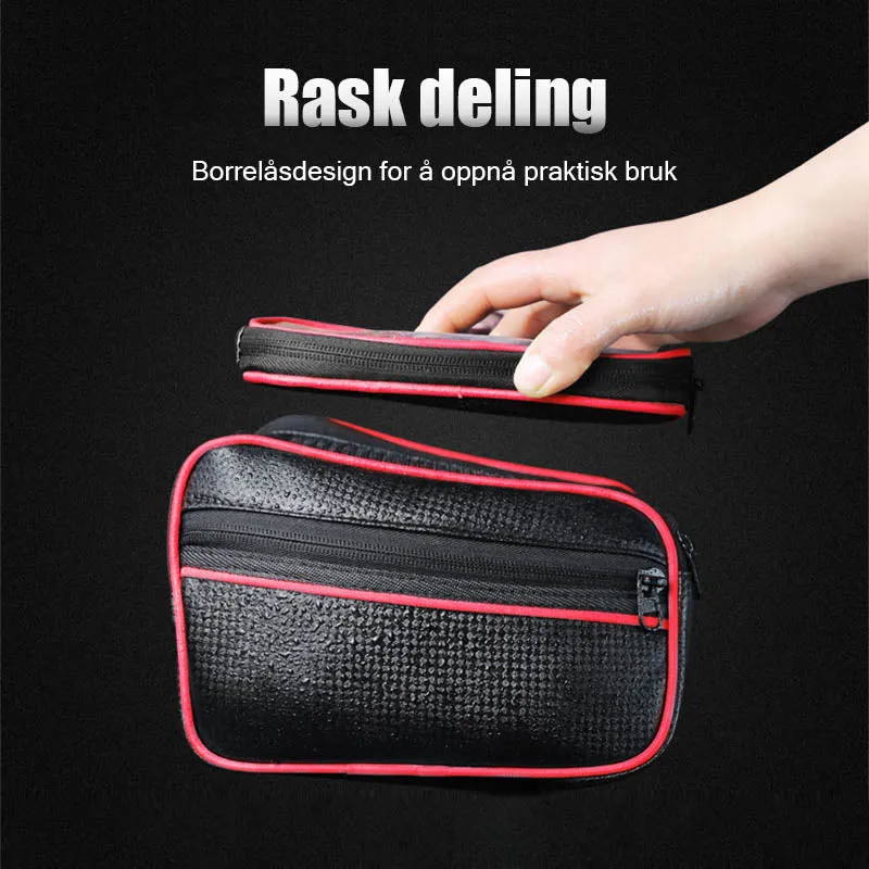 Bicycle phone bag with touch screen