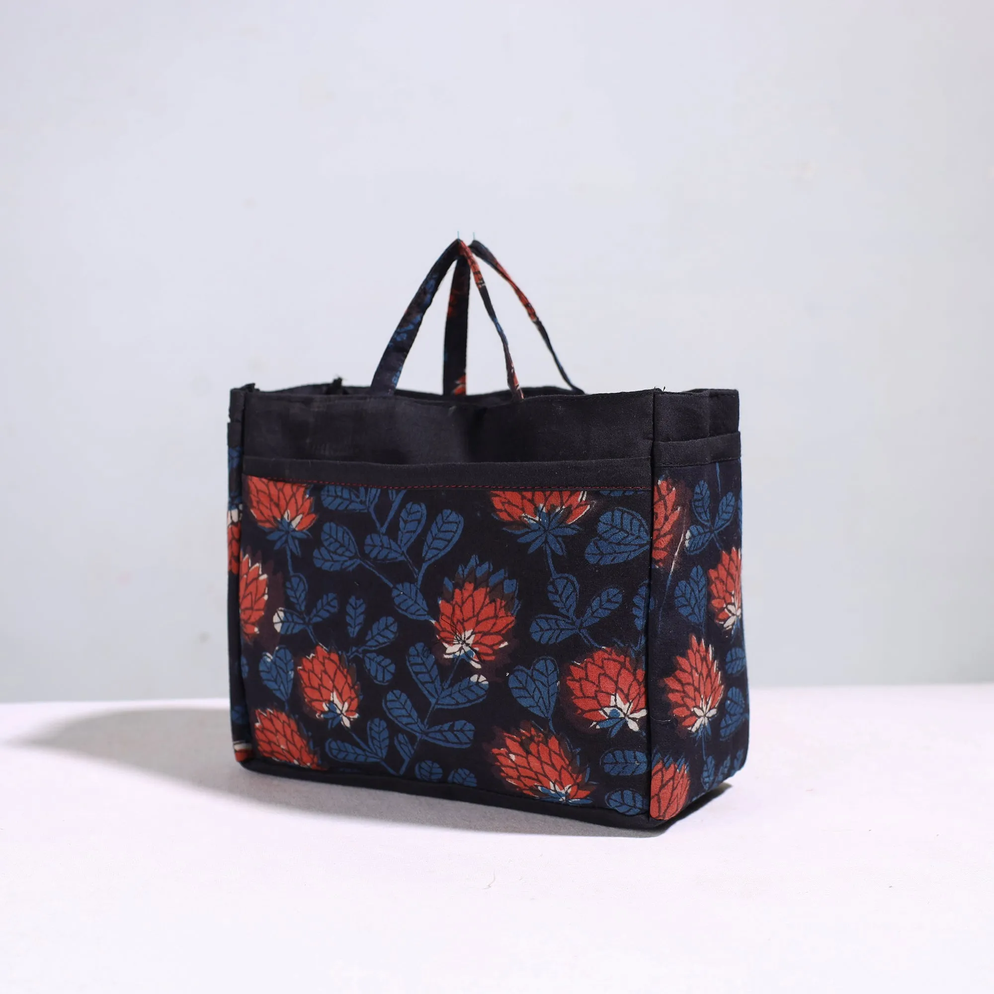 Black - Handmade Cotton Multipurpose Cosmetic/Toiletry Bag 23