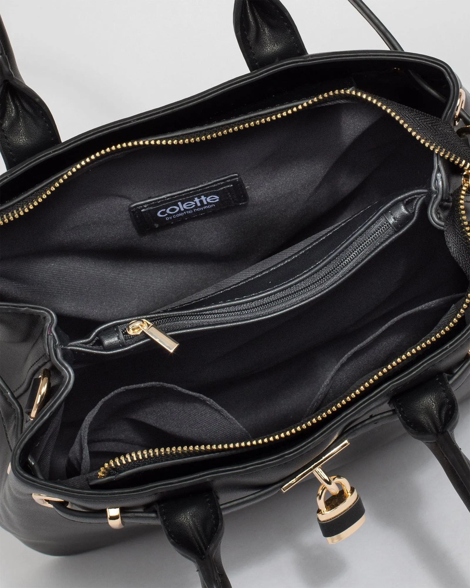 Black Mary-Beth Lock Tote Bag
