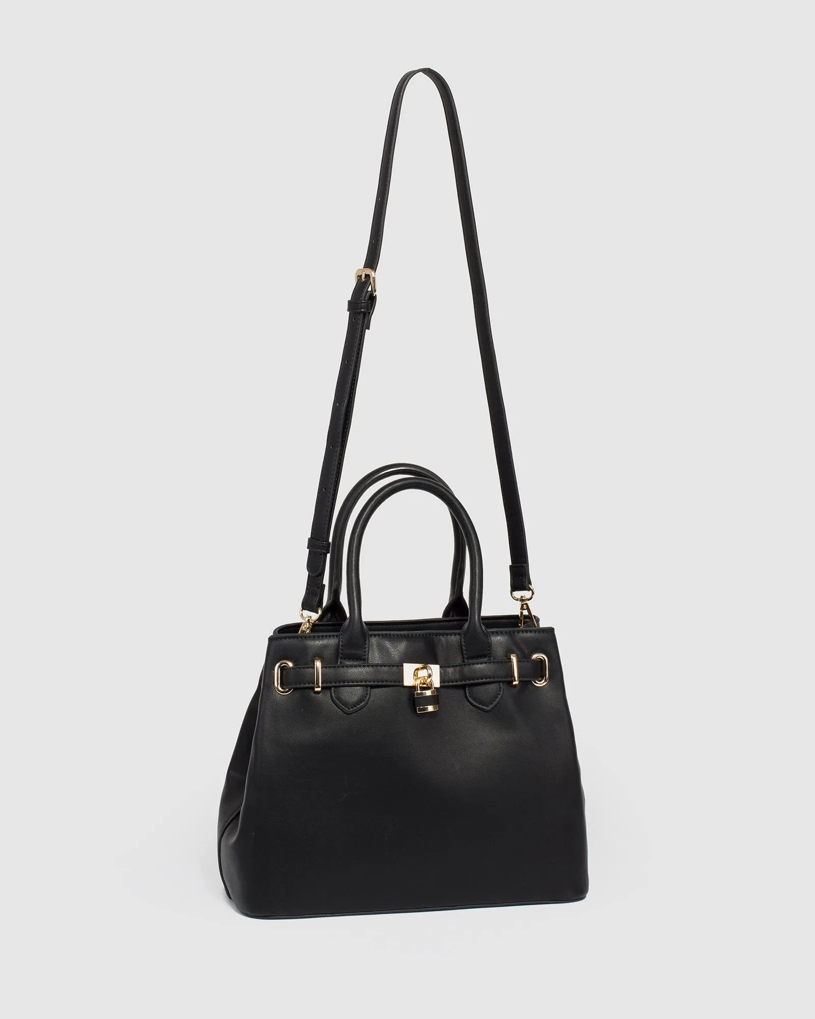 Black Mary-Beth Lock Tote Bag