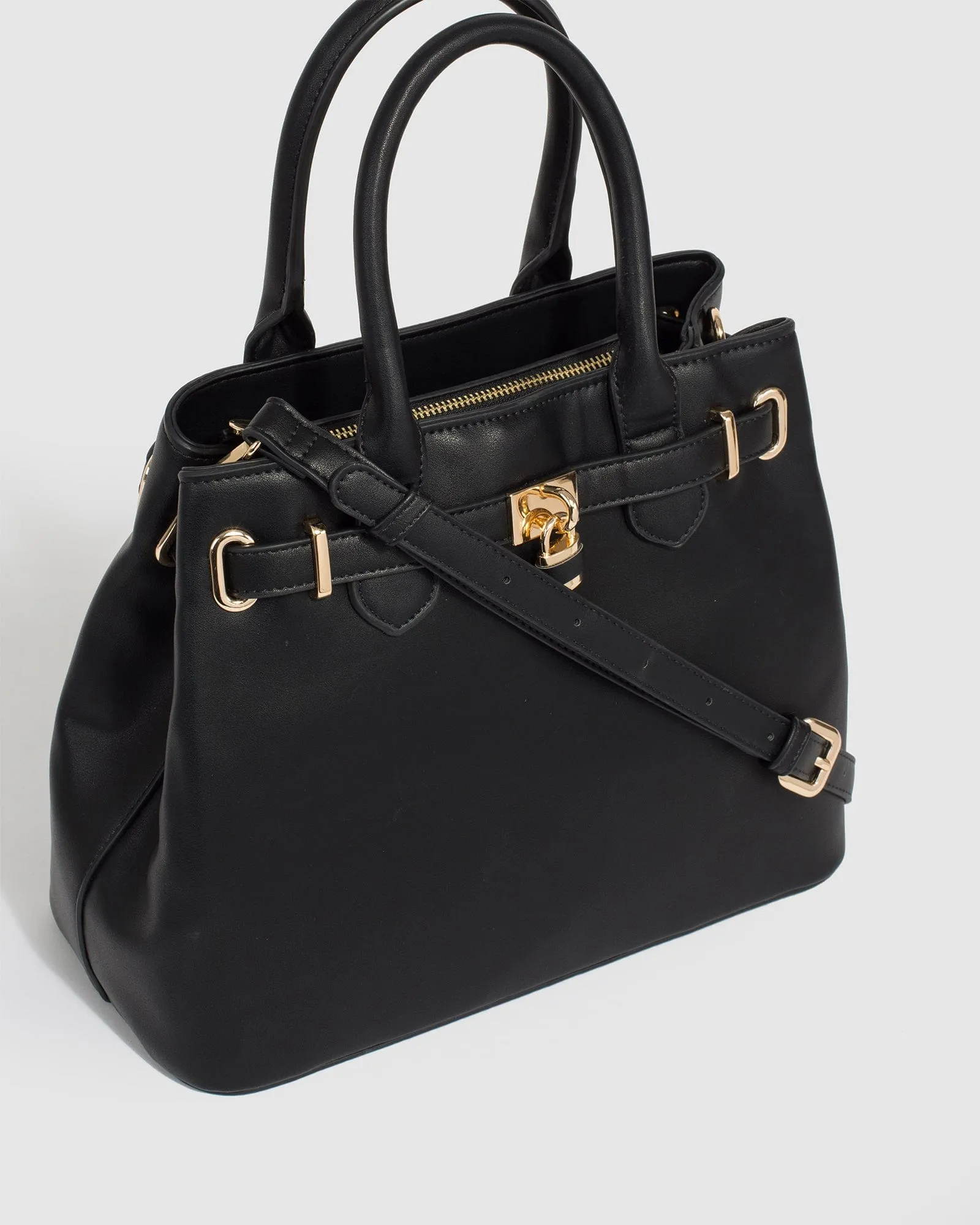 Black Mary-Beth Lock Tote Bag
