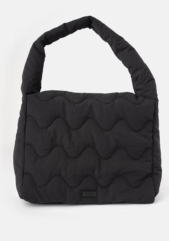 Black Quilted Shoulder Popsy Bag