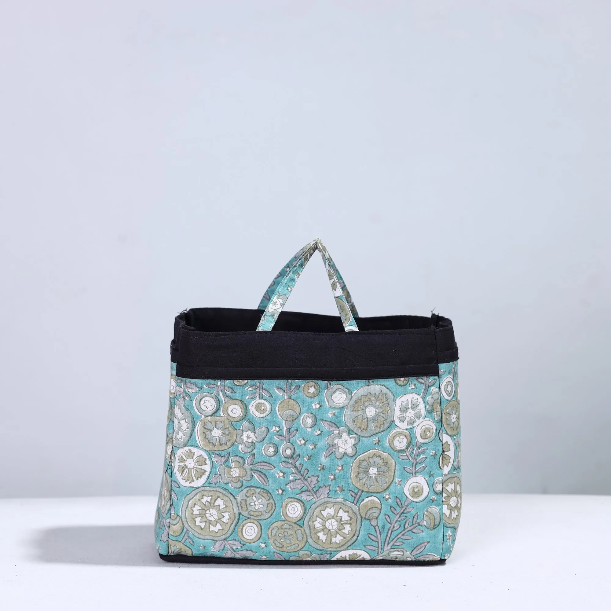 Blue - Handmade Cotton Multipurpose Cosmetic/Toiletry Bag 04