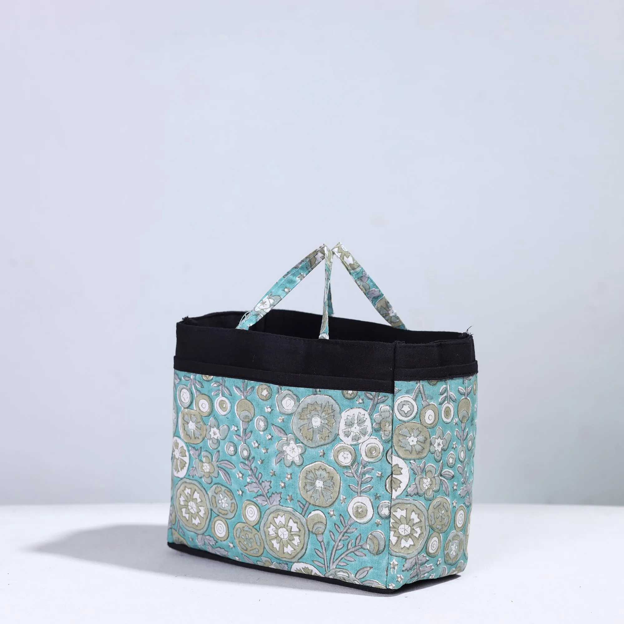 Blue - Handmade Cotton Multipurpose Cosmetic/Toiletry Bag 04