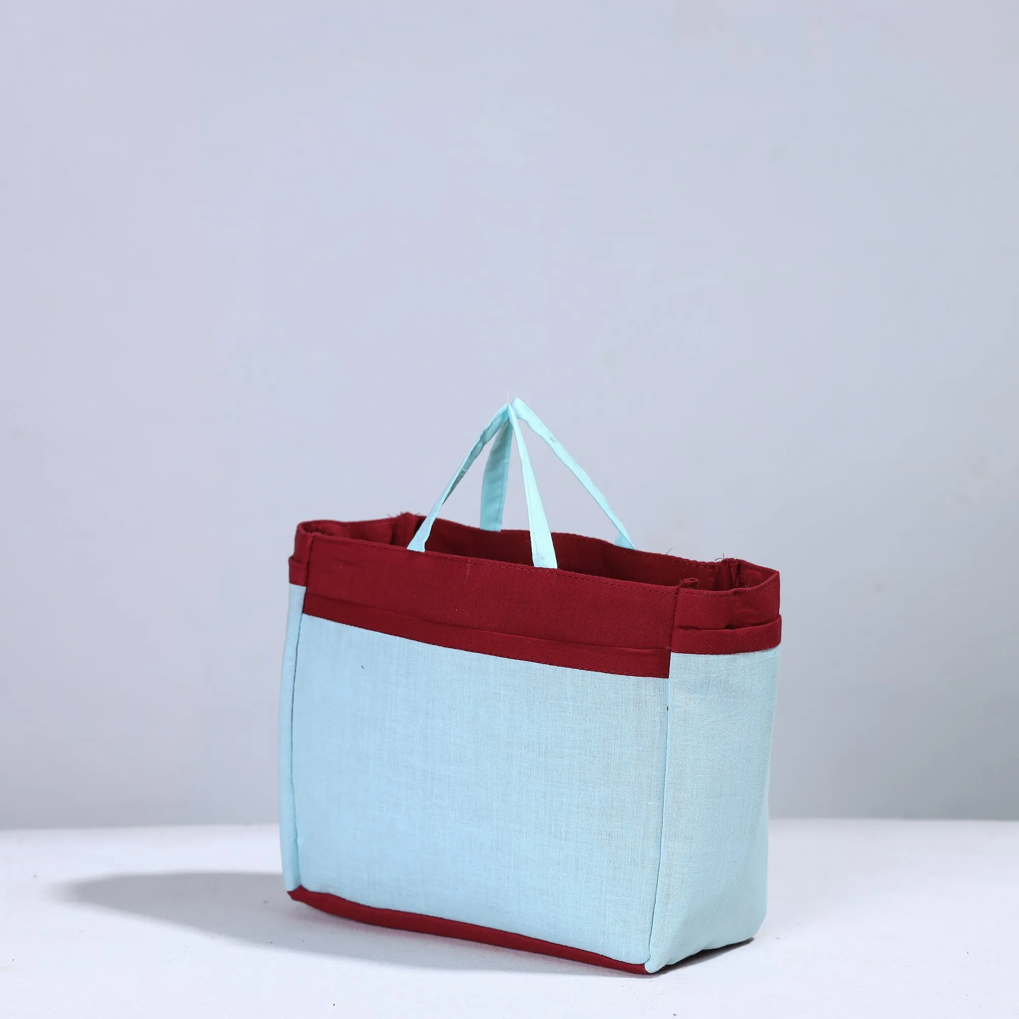 Blue - Handmade Cotton Multipurpose Cosmetic/Toiletry Bag 12