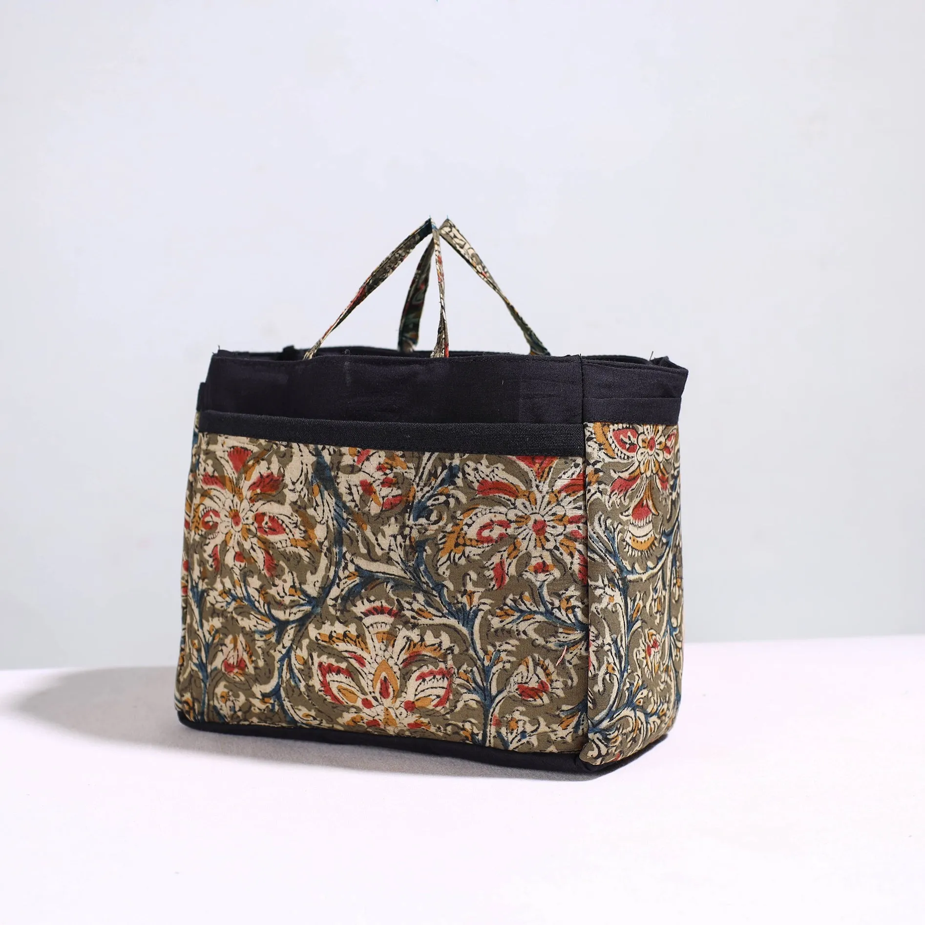Brown - Handmade Cotton Multipurpose Cosmetic/Toiletry Bag 11