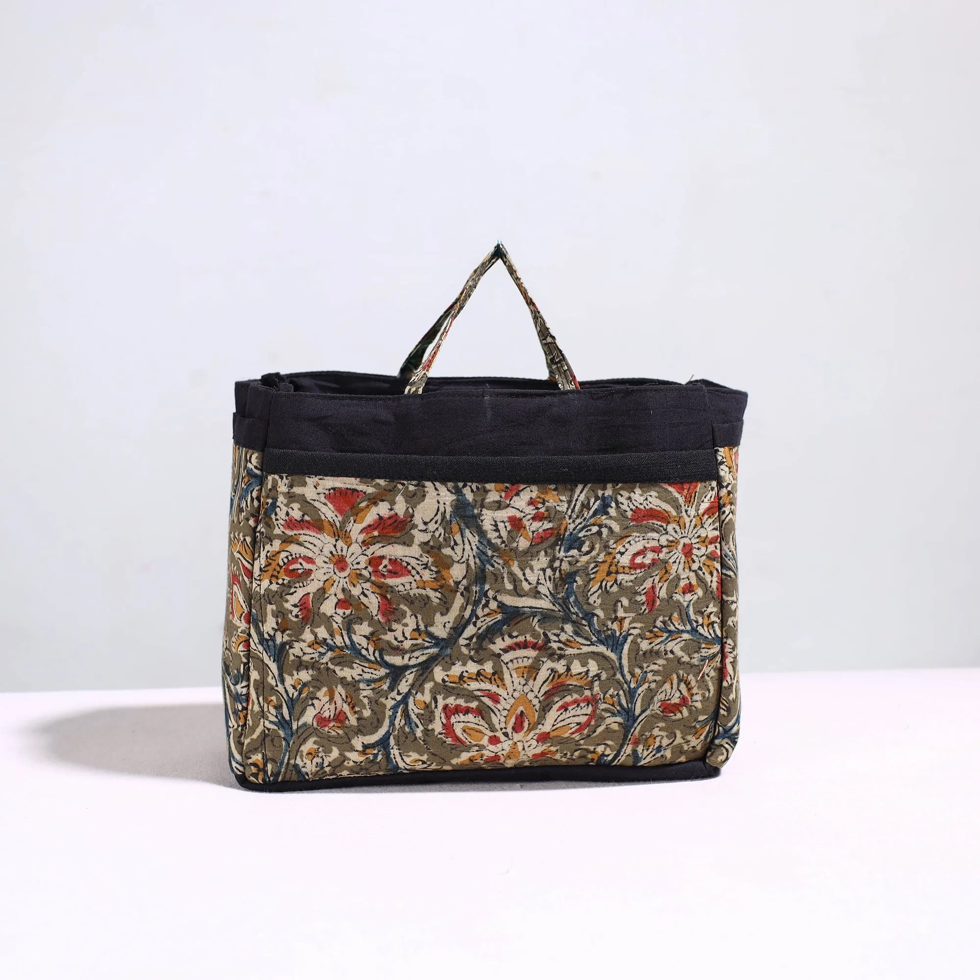 Brown - Handmade Cotton Multipurpose Cosmetic/Toiletry Bag 11
