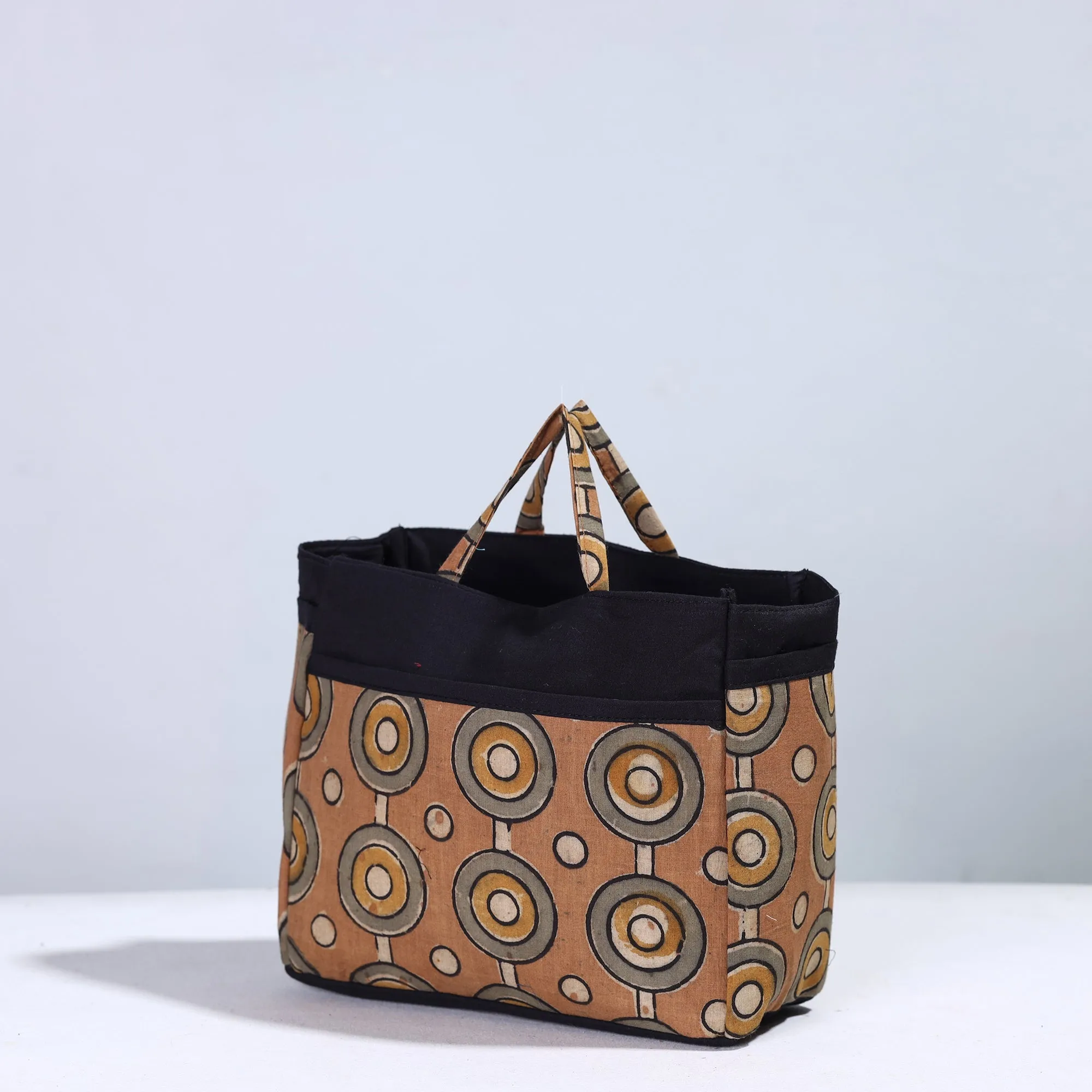 Brown - Handmade Cotton Multipurpose Cosmetic/Toiletry Bag 17