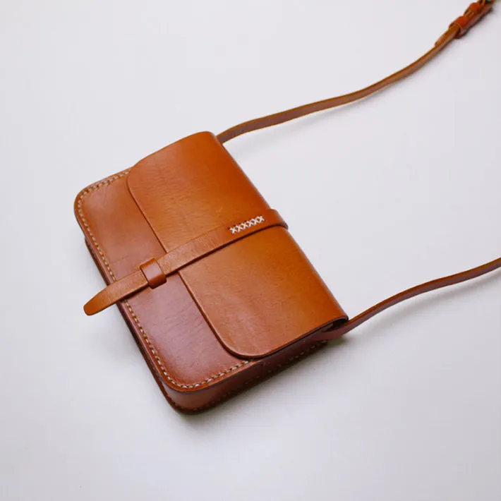 Brown Leather Womens Crossbody Bags Purse Shoulder Bag for Women