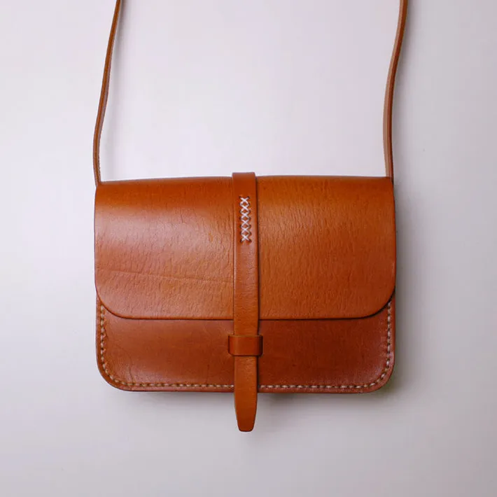 Brown Leather Womens Crossbody Bags Purse Shoulder Bag for Women