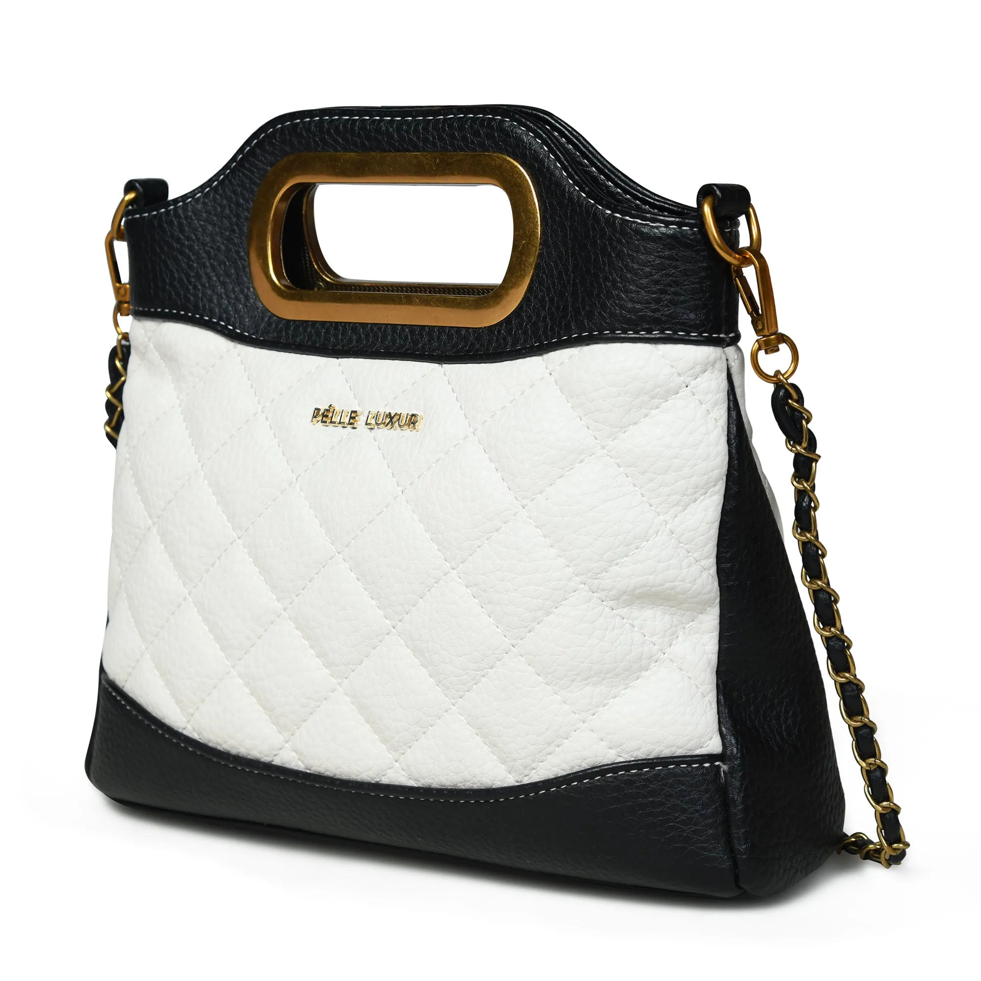 Chic & Versatile: Pelle Luxure Women's Medium PU Sling Bag – Tan, Black, Olive, Beige