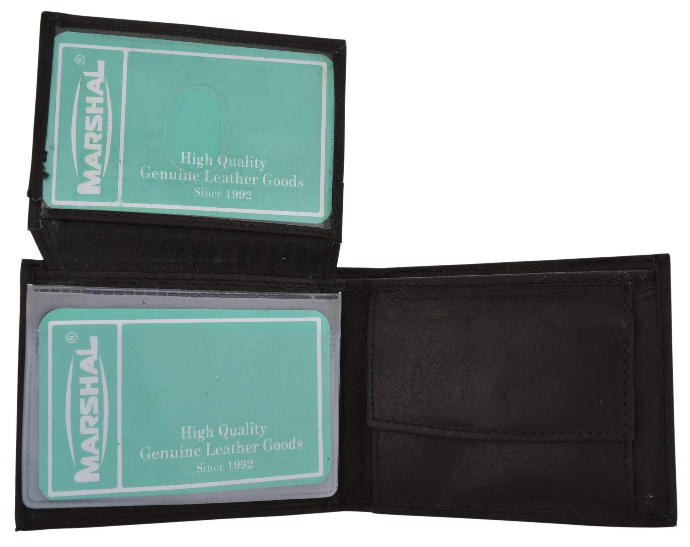 Children Genuine Leather Flap Up ID Credit Card Holder Coin Pouch Bifold Wallet Kids MK100 (C)