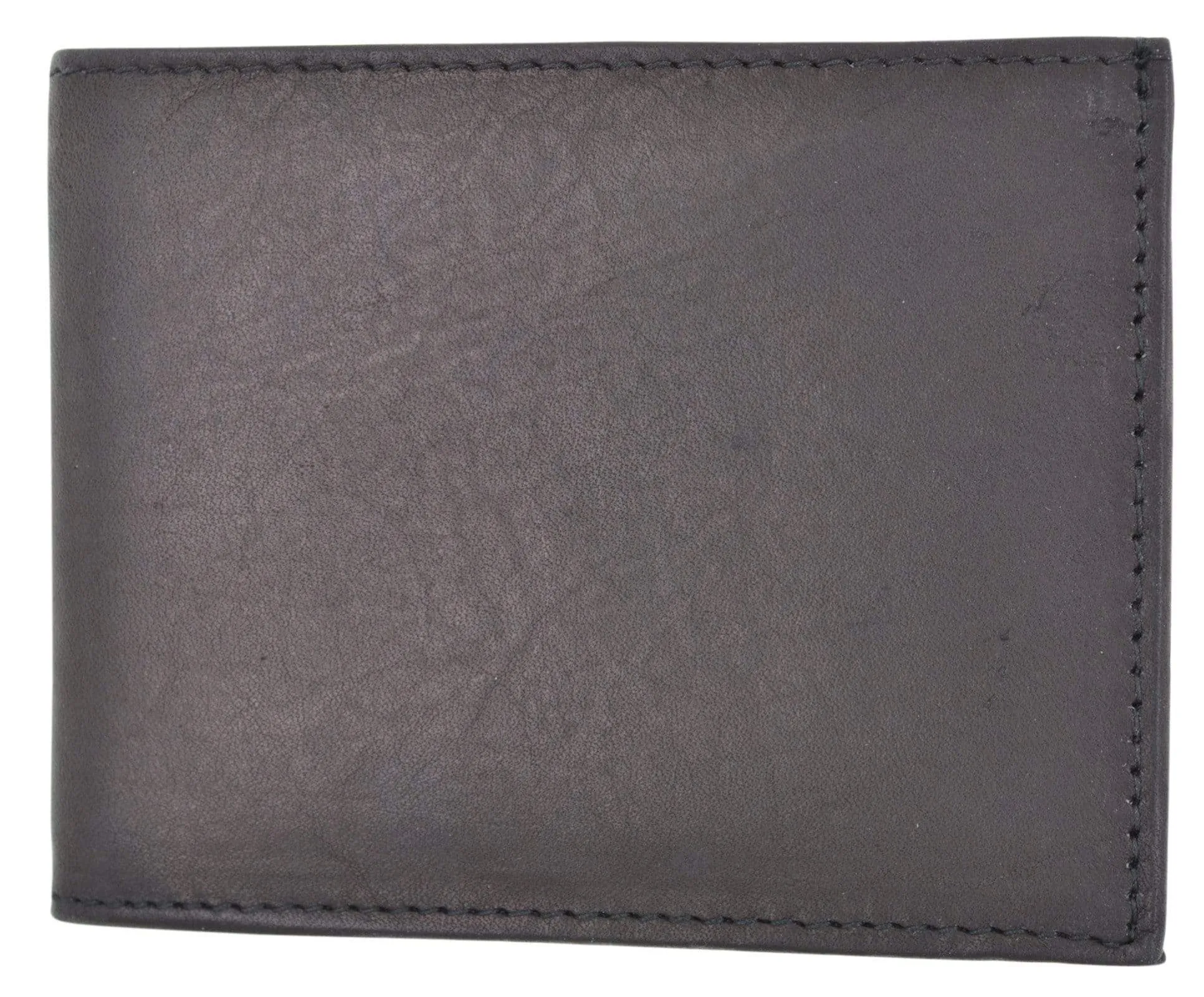 Children Genuine Leather Flap Up ID Credit Card Holder Coin Pouch Bifold Wallet Kids MK100 (C)