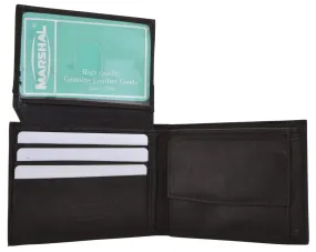 Children Genuine Leather Flap Up ID Credit Card Holder Coin Pouch Bifold Wallet Kids MK100 (C)