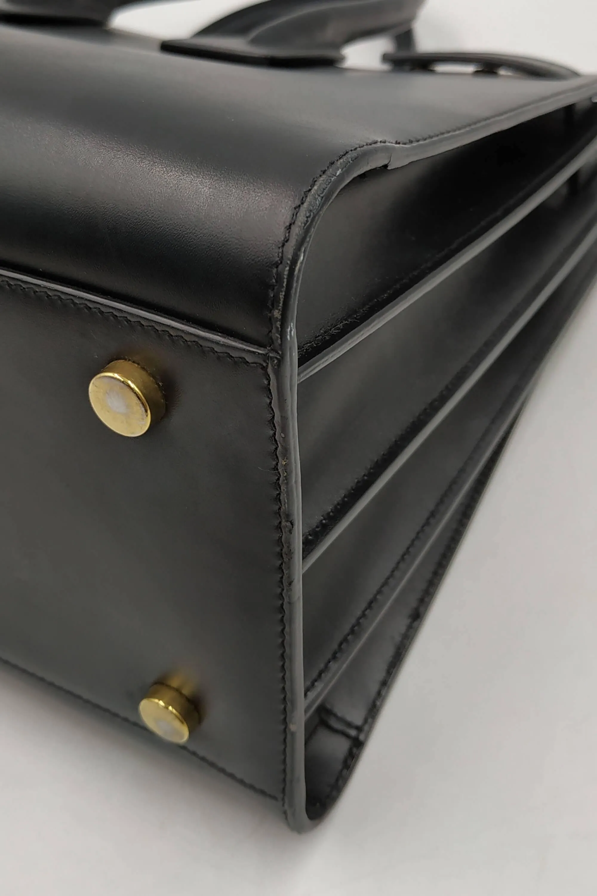 Classic Small Sac De Jour Black Blue In Smooth Leather