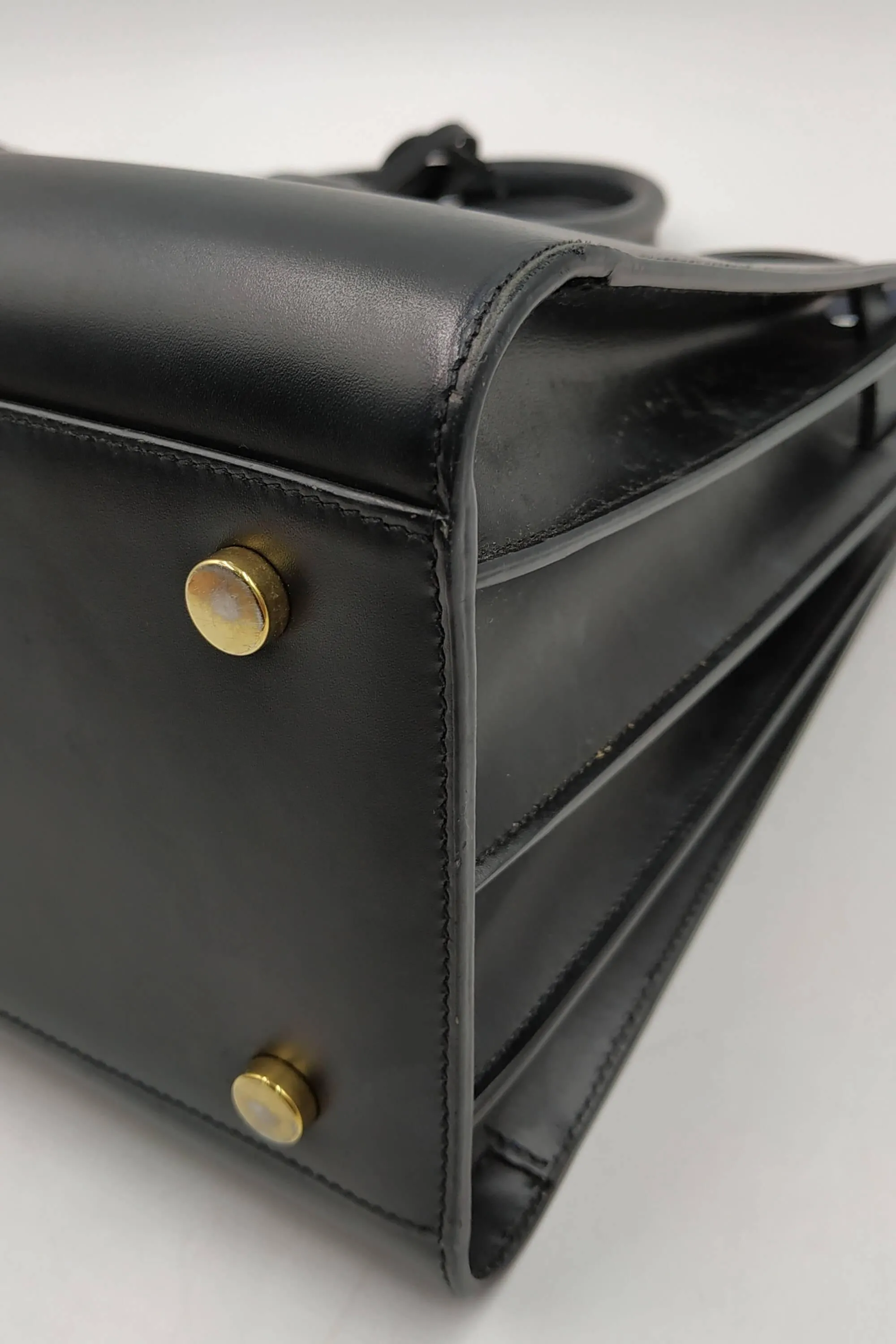 Classic Small Sac De Jour Black Blue In Smooth Leather