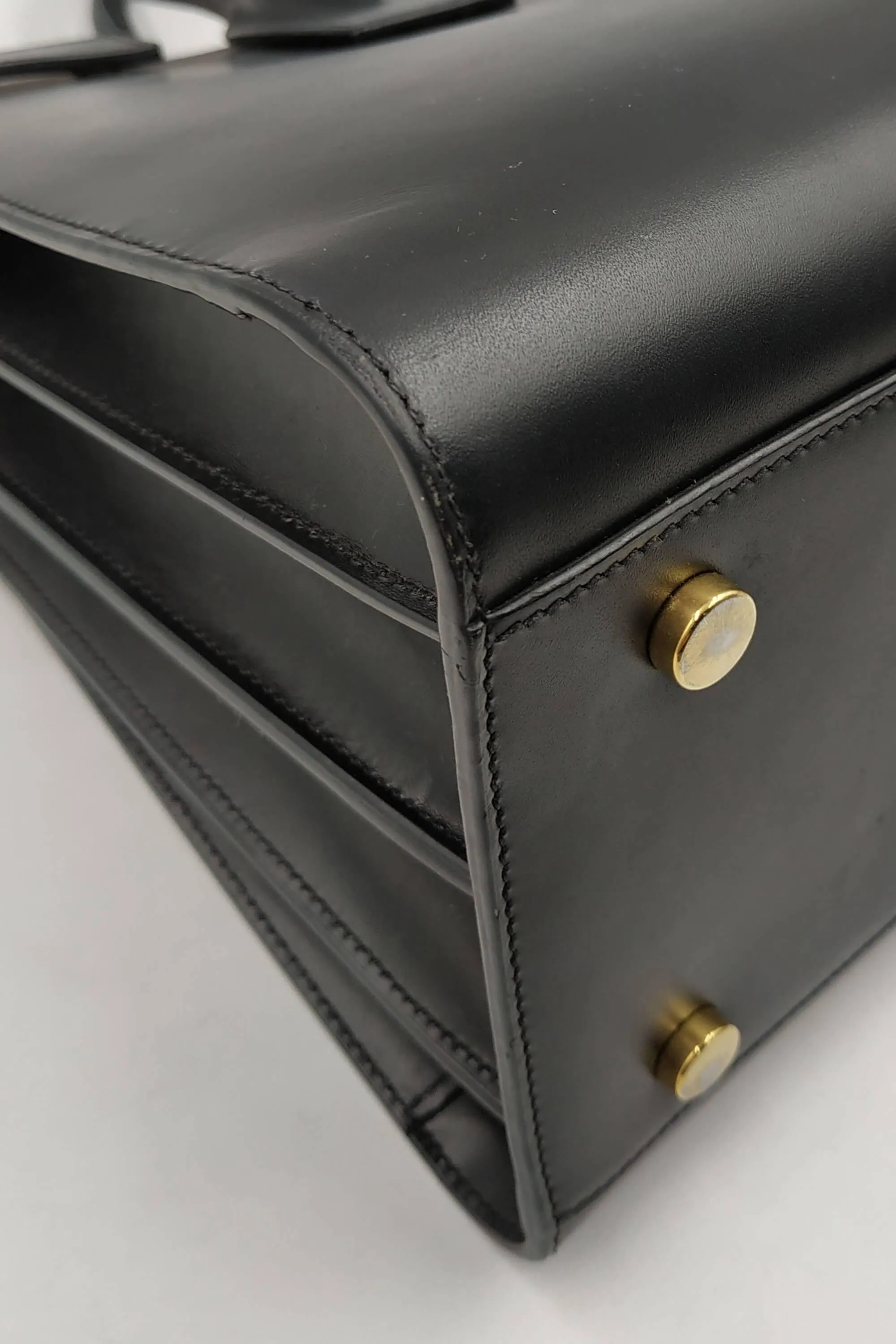 Classic Small Sac De Jour Black Blue In Smooth Leather