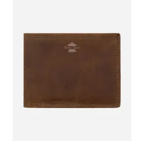 Crazy Horse Leather Bifold Wallet for Dad Multiple Pockets for Cash & Cards