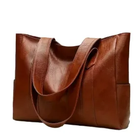 Elegance® Luxe Carryall Women Bag - Vintage Large Capacity Tote Bag, Retro Vegan Shoulder Bag, Women's Casual Handbag For Commute