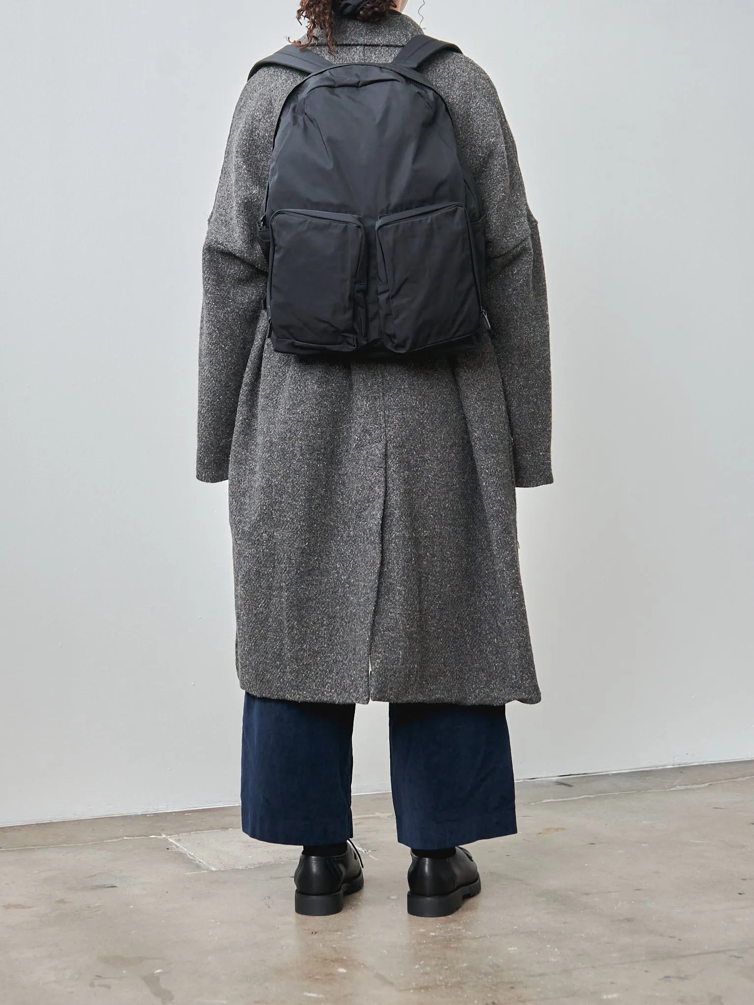 Gabardine Backpack - Black