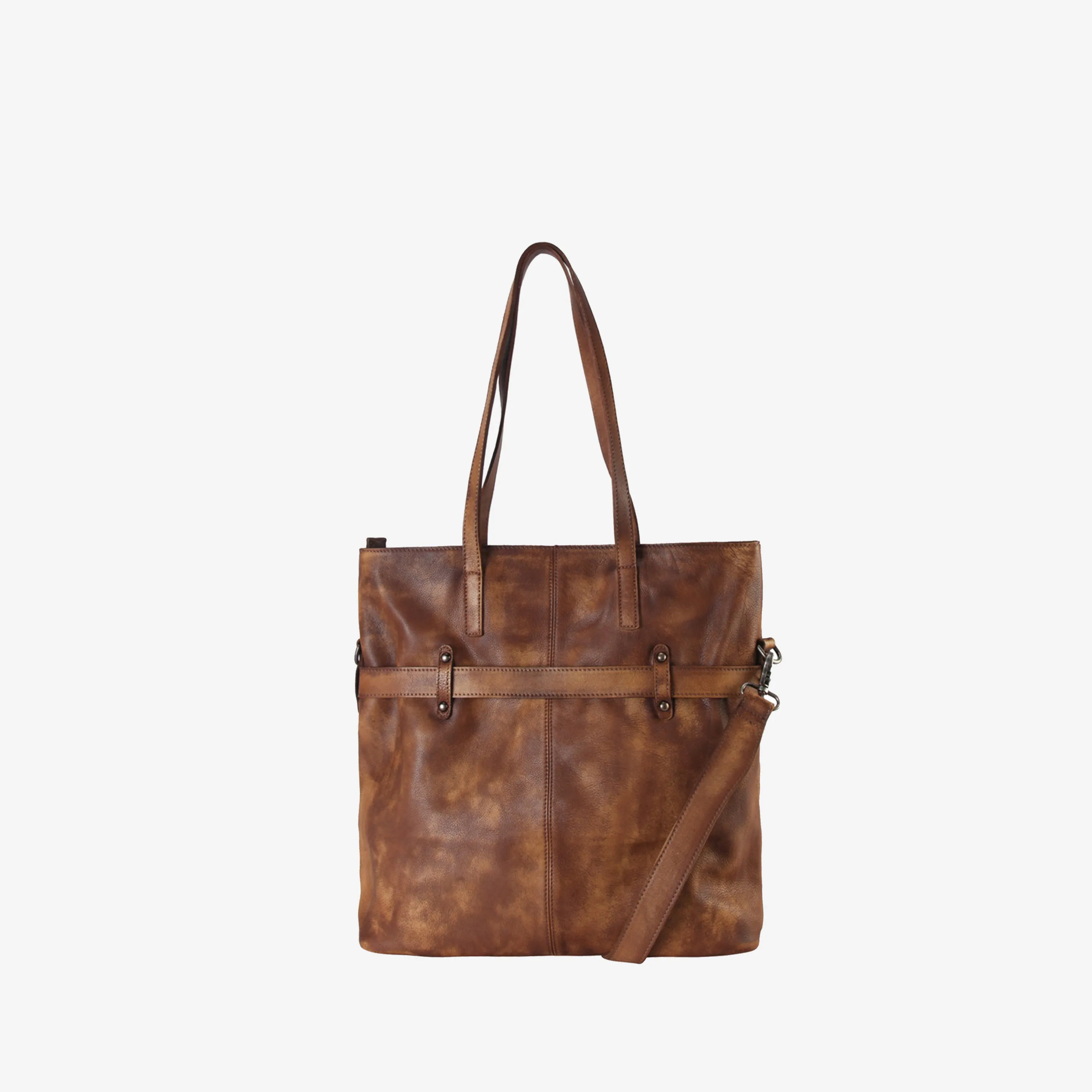 Genuine Leather Simple Design Shoulder Bag