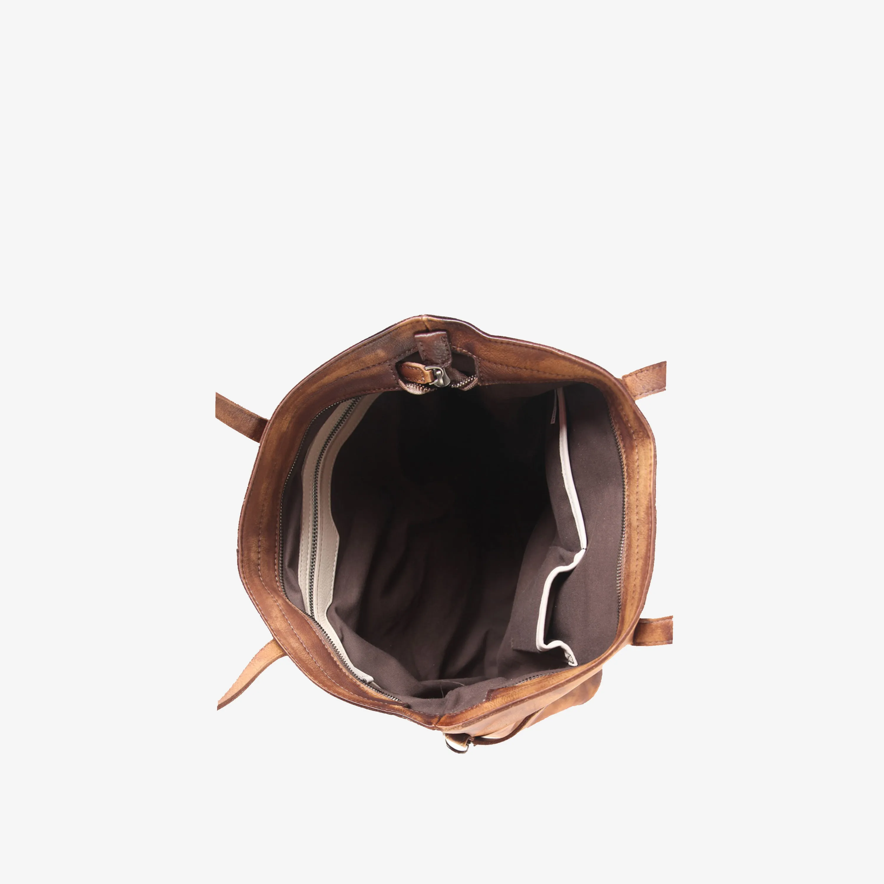 Genuine Leather Simple Design Shoulder Bag