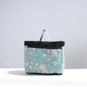 Green - Handmade Cotton Multipurpose Cosmetic/Toiletry Bag 09