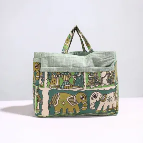 Green - Handmade Cotton Multipurpose Cosmetic/Toiletry Bag 13