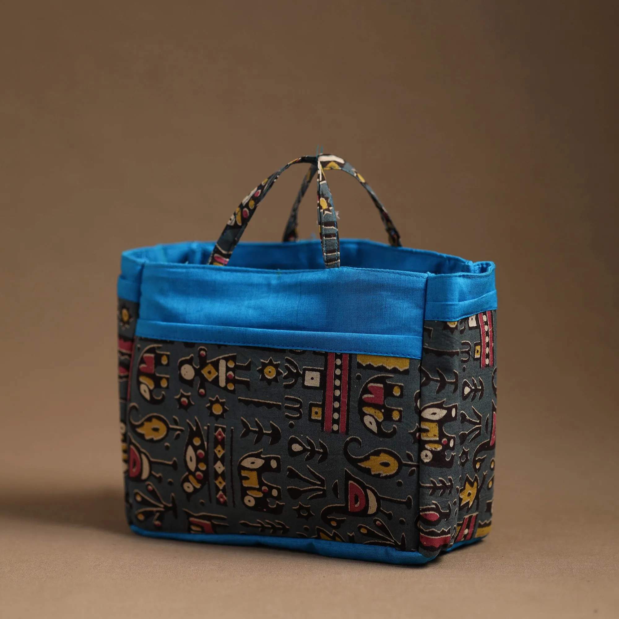 Green - Handmade Cotton Multipurpose Cosmetic/Toiletry Bag 19