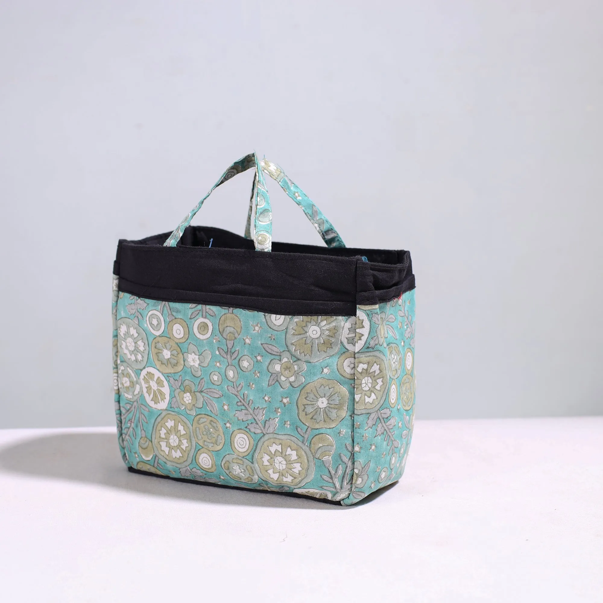 Green - Handmade Cotton Multipurpose Cosmetic/Toiletry Bag 22