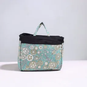 Green - Handmade Cotton Multipurpose Cosmetic/Toiletry Bag 22