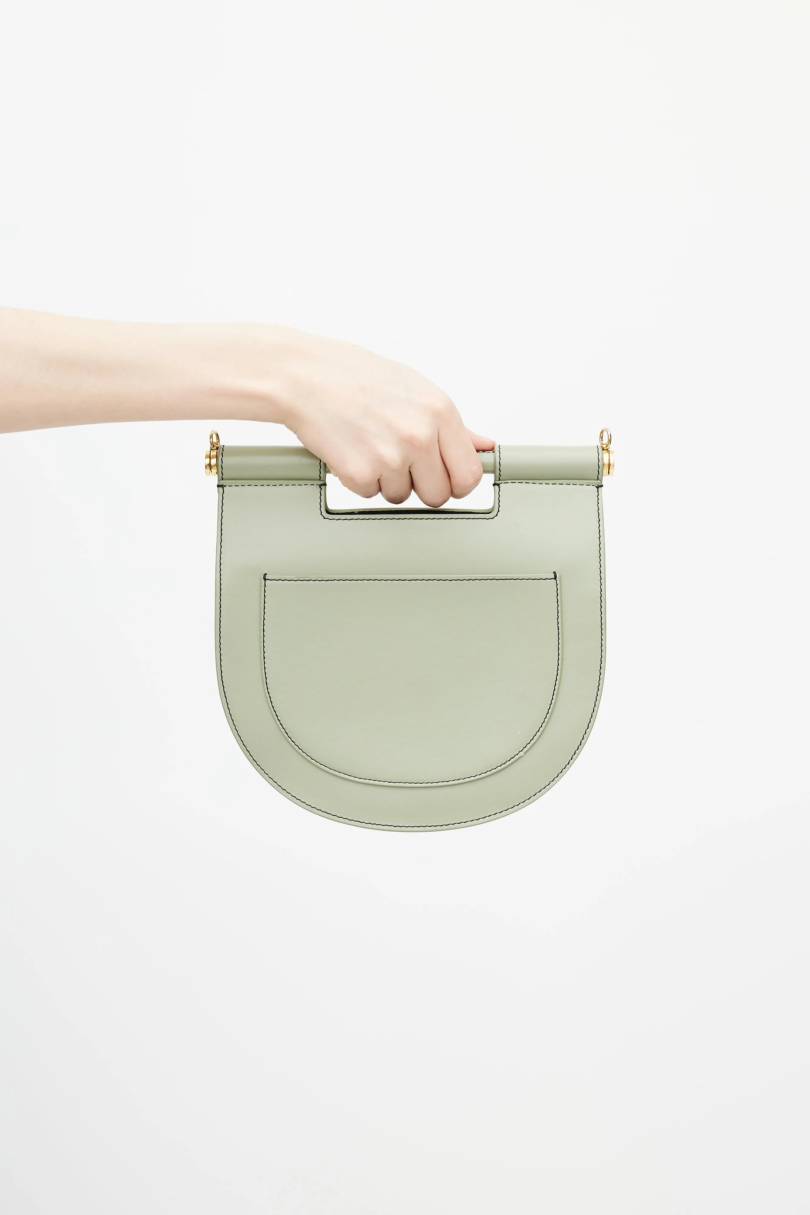 Green Leather Odessa Crossbody Bag