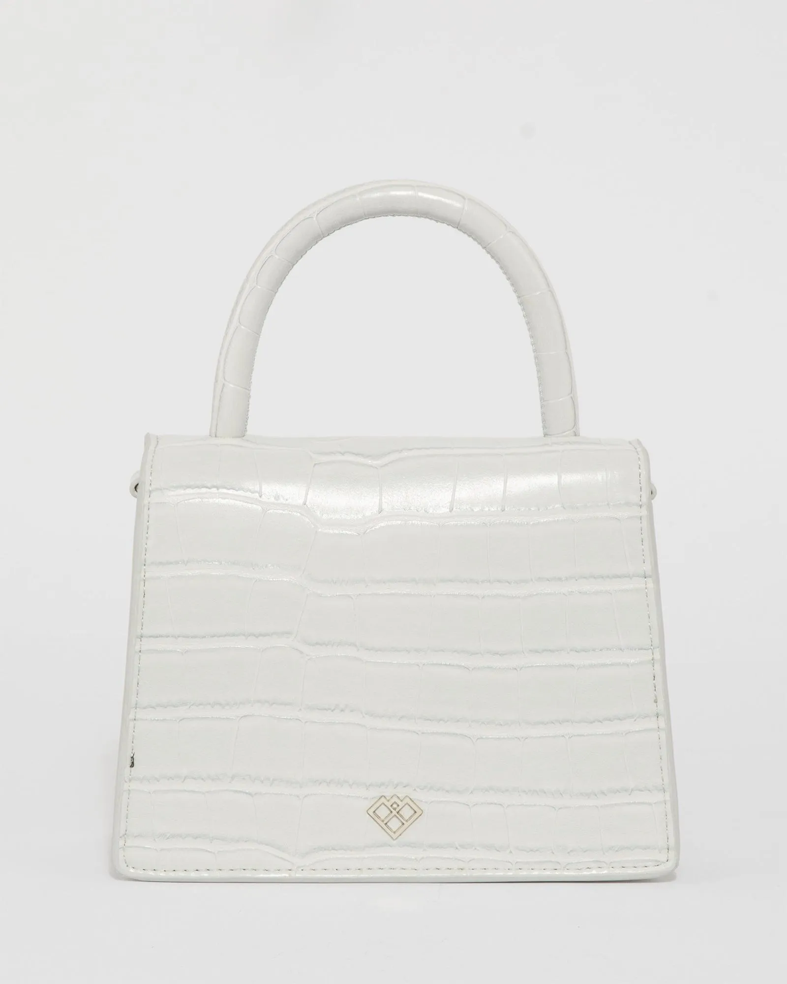 Grey Eleanor Top Handle Bag