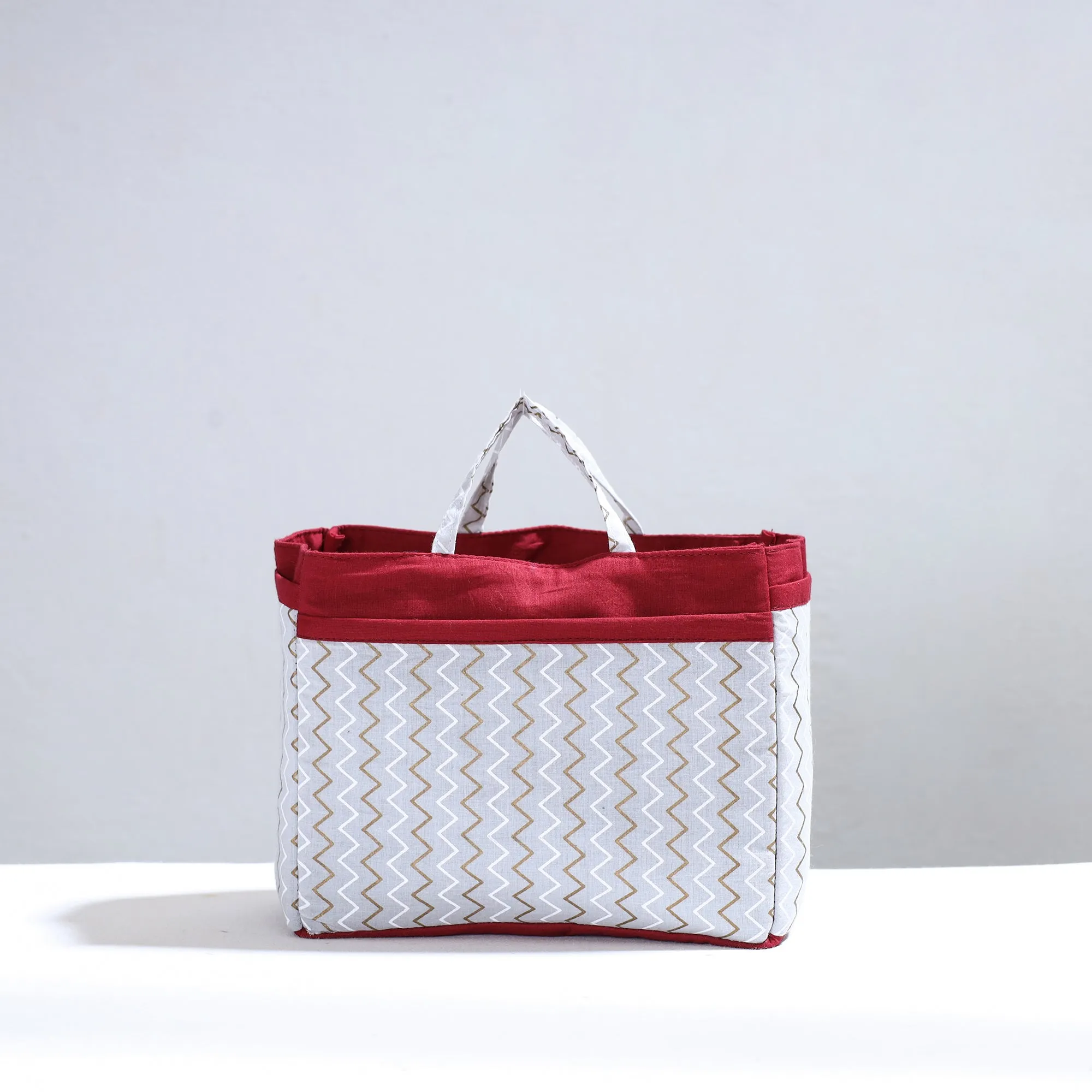 Grey - Handmade Cotton Multipurpose Cosmetic/Toiletry Bag 06