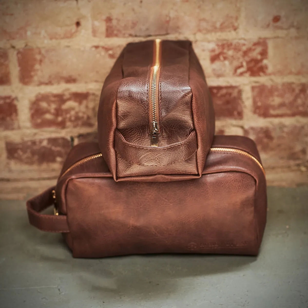 Hayden Mens Toiletry Bag with Custom Straight Razor Shaving Kit - Dopp Kit