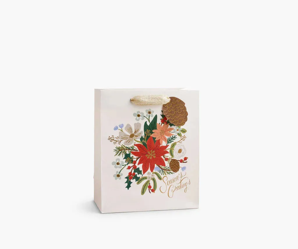 Holiday Bouquet Small Gift Bag