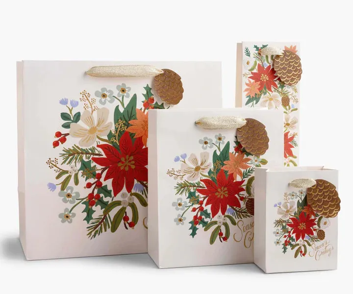 Holiday Bouquet Small Gift Bag