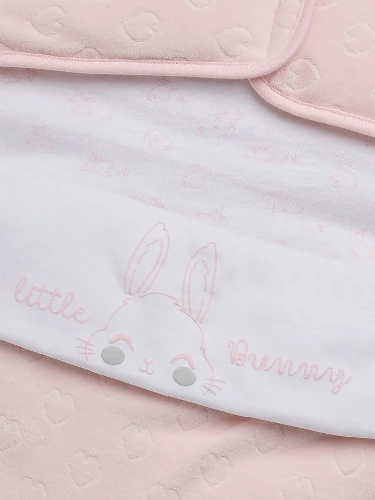 HOP Baby Pink Patterned Cotton Blend Sleeping Bag
