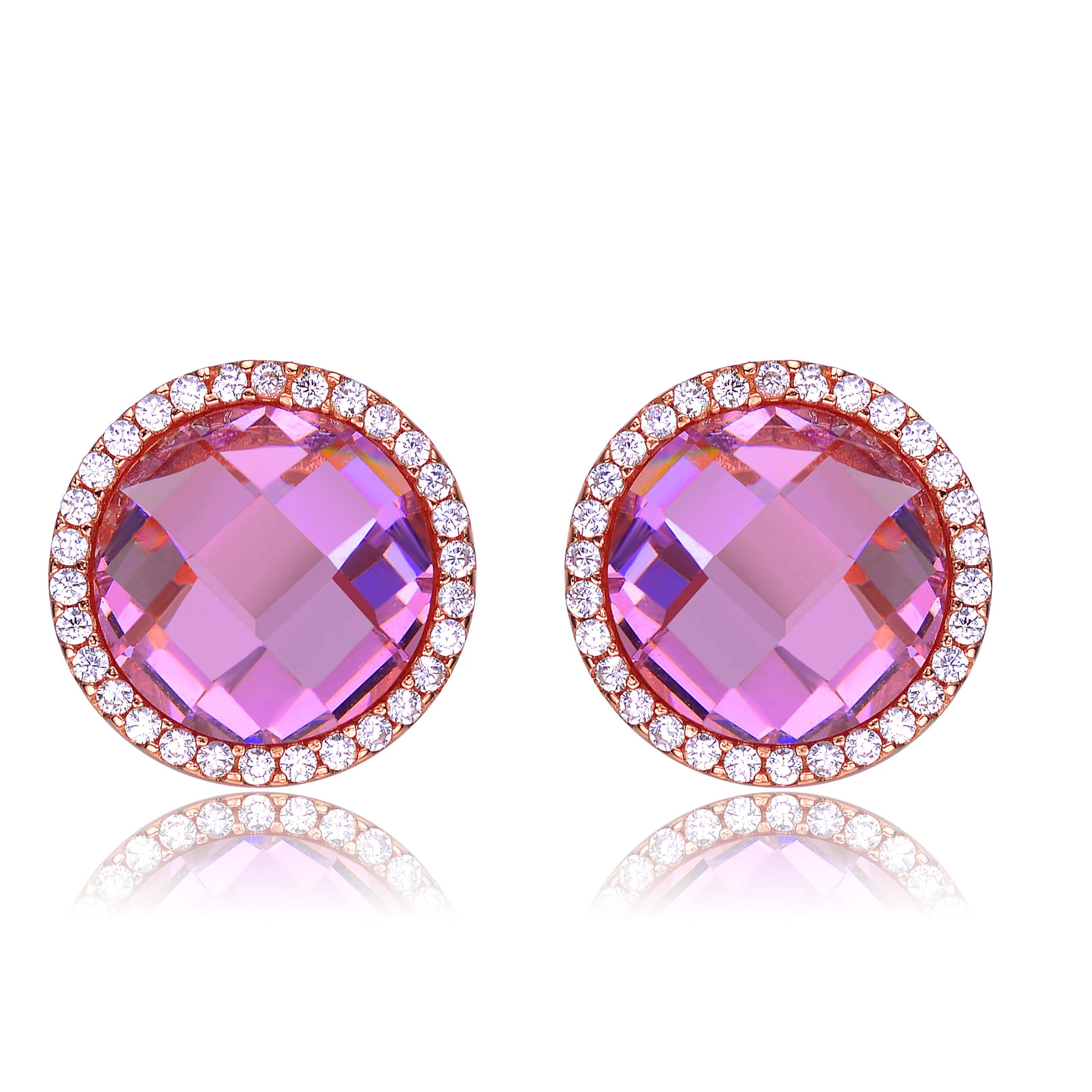 Isabelle Howlite Button Earrings