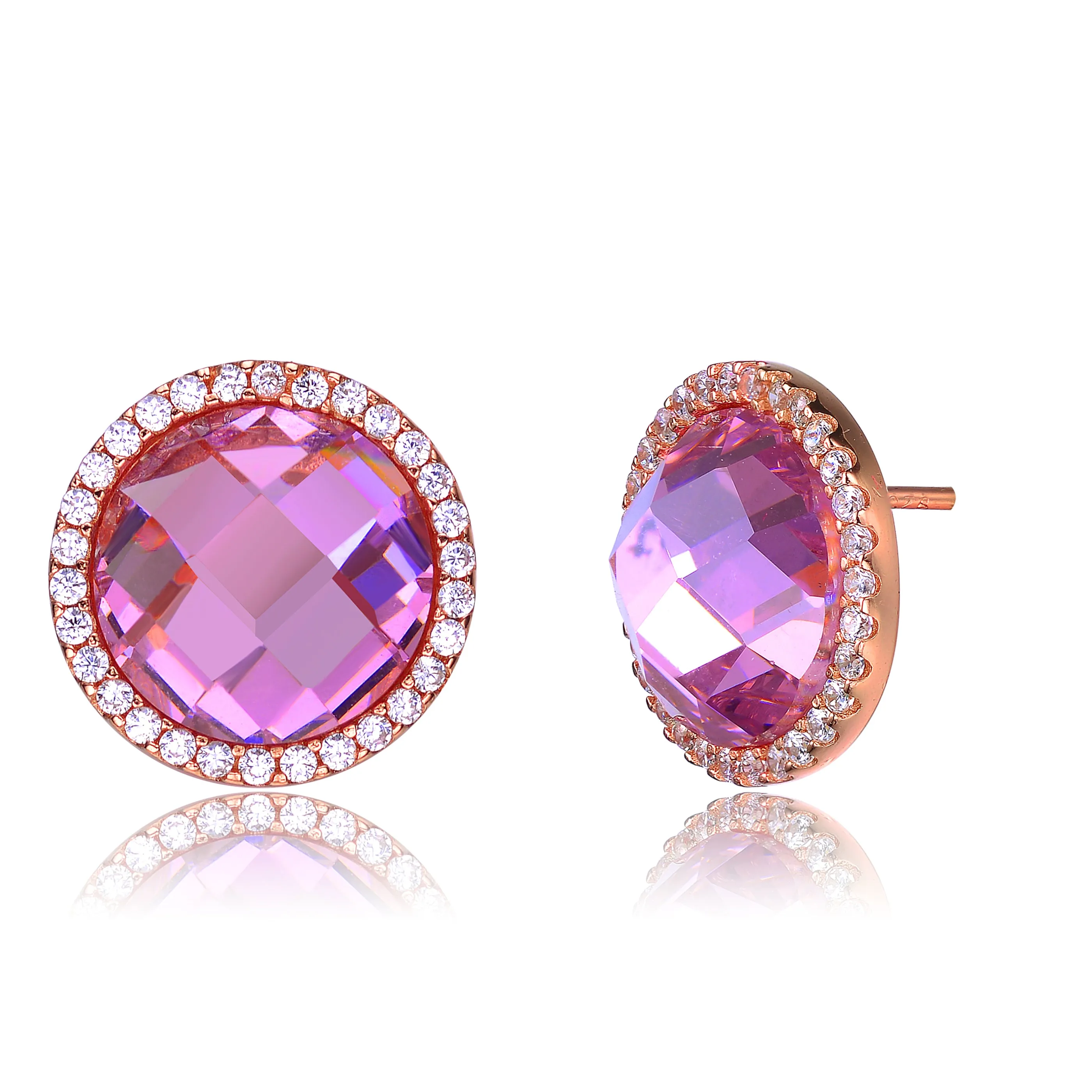 Isabelle Howlite Button Earrings
