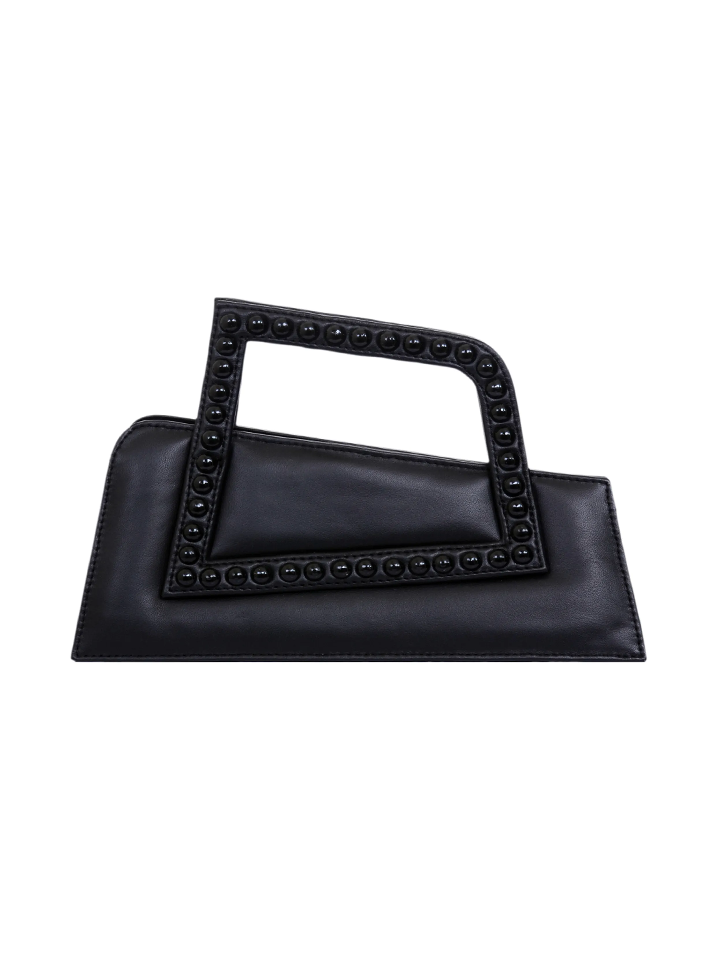 Jalila Black Matte Leather Bag
