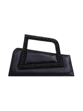 Jalila Black Matte Leather Bag