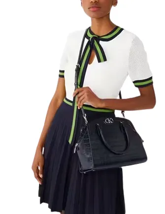 Kate Spade New York Kyla Croc Embossed Satchel