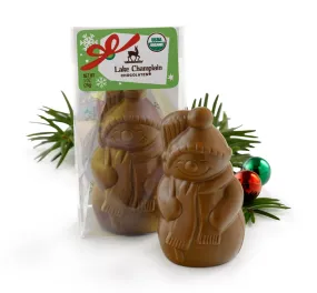 Lake Champlain Chocolates Organic Milk Chocolate Placesetting Snowman 1 oz.