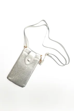 Lavish - EB1126 Silver Cross Body Phone Pouch